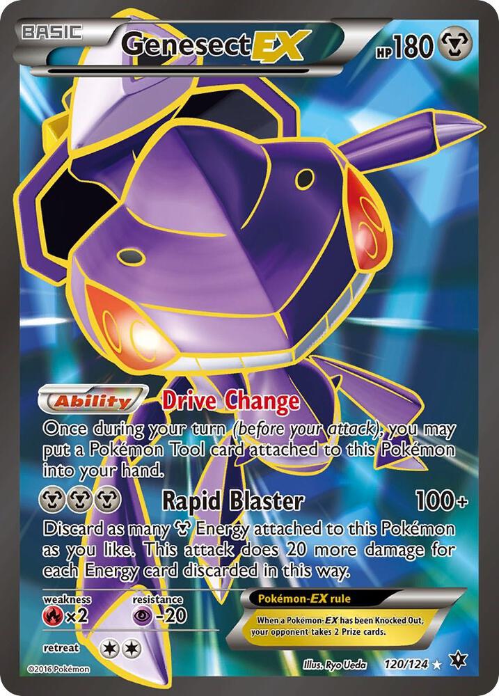 Genesect EX (Full Art) Ultra Rare XY - Fates Collide 120/124 NM (Back)