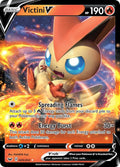 Victini V Ultra Rare SWSH01: Sword & Shield Base Set 025/202 NM
