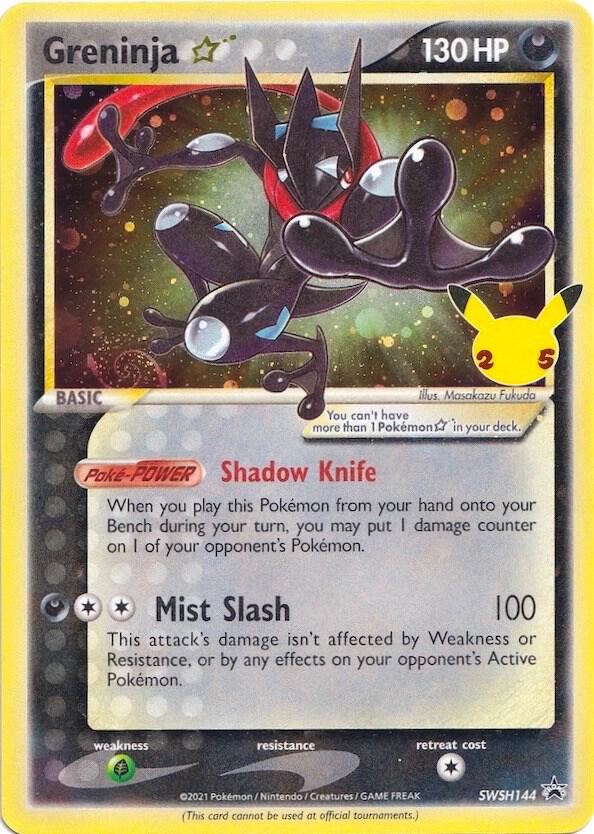 Greninja Star Promo SWSH: Sword & Shield Promo Cards SWSH144 NM (Back)