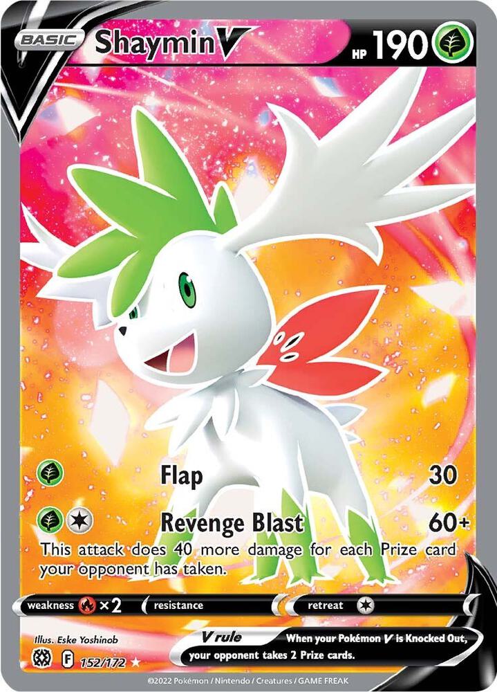 Shaymin V (Full Art) Ultra Rare SWSH09: Brilliant Stars 152/172 NM