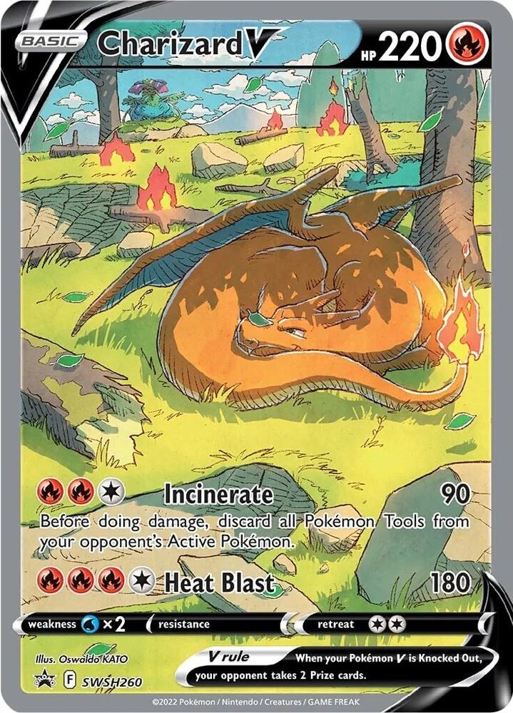 Charizard V Promo SWSH: Sword & Shield Promo Cards SWSH260 NM (Back)