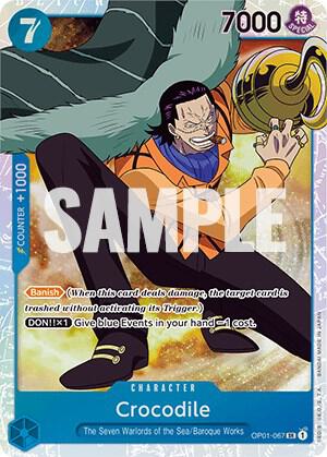 Crocodile (067) SR Romance Dawn OP01-067 NM (Back)