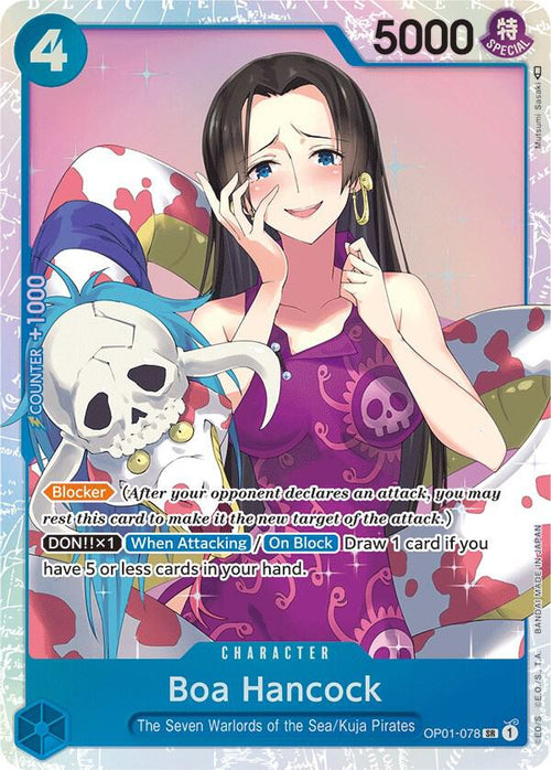 Boa Hancock SR Romance Dawn OP01-078 NM (Back)
