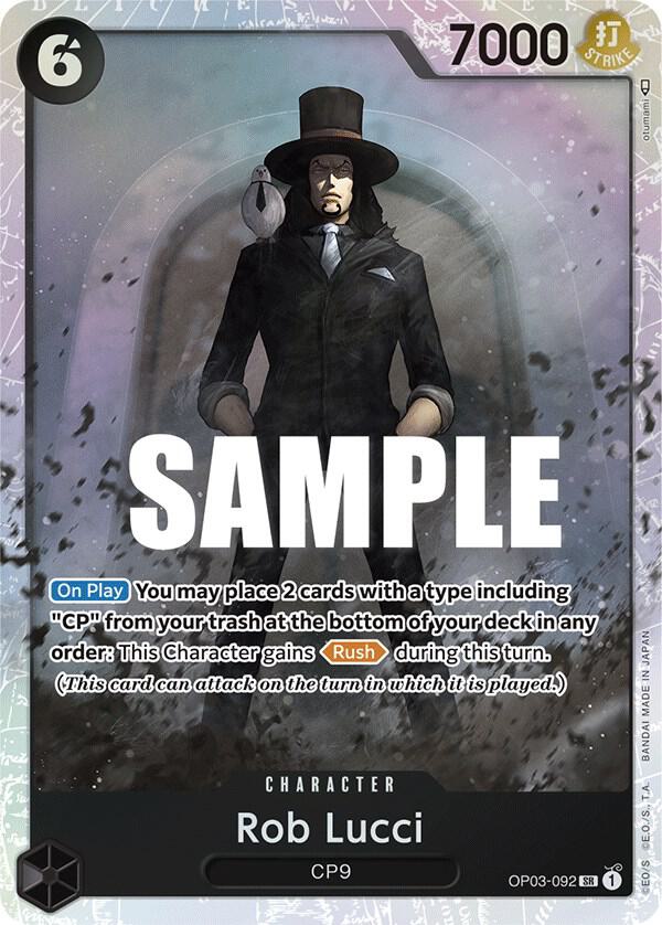 Rob Lucci SR Pillars of Strength OP03-092 NM (Back)