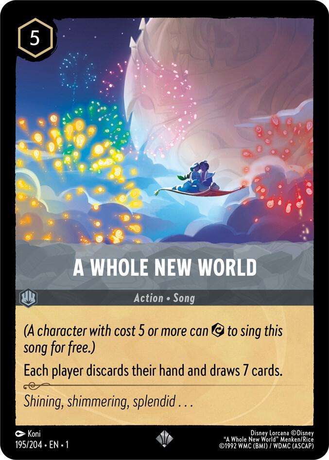 A Whole New World Super Rare The First Chapter 195/204 NM (Back)