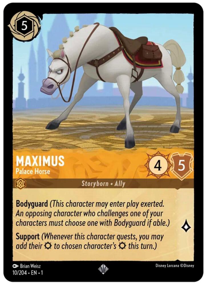 Maximus - Palace Horse Super Rare The First Chapter 10/204 NM (Back)