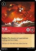 Te Ka - The Burning One Super Rare The First Chapter 126/204 NM (Back)