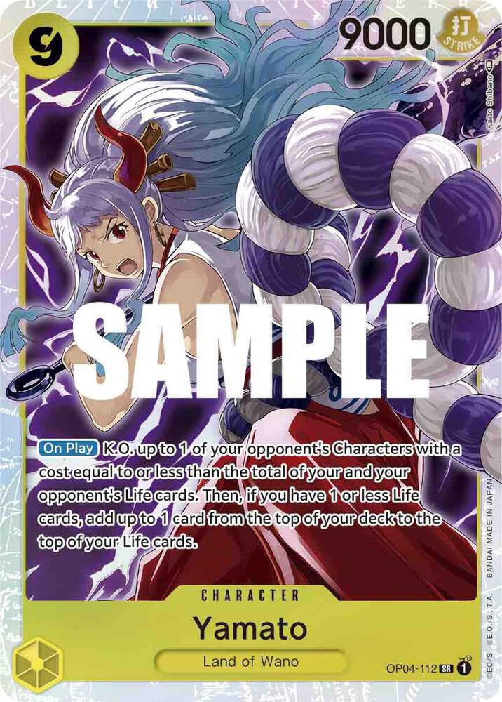 Yamato SR Kingdoms of Intrigue OP04-112 NM (Back)