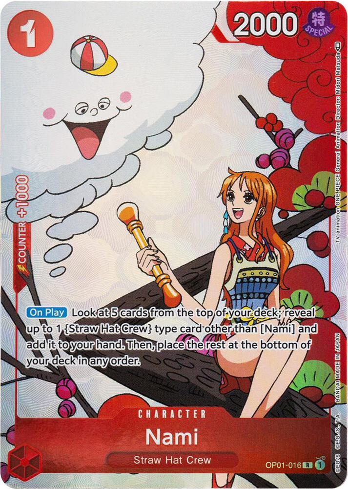 Nami (Gift Collection 2023) R One Piece Promotion Cards OP01-016 NM (Back)