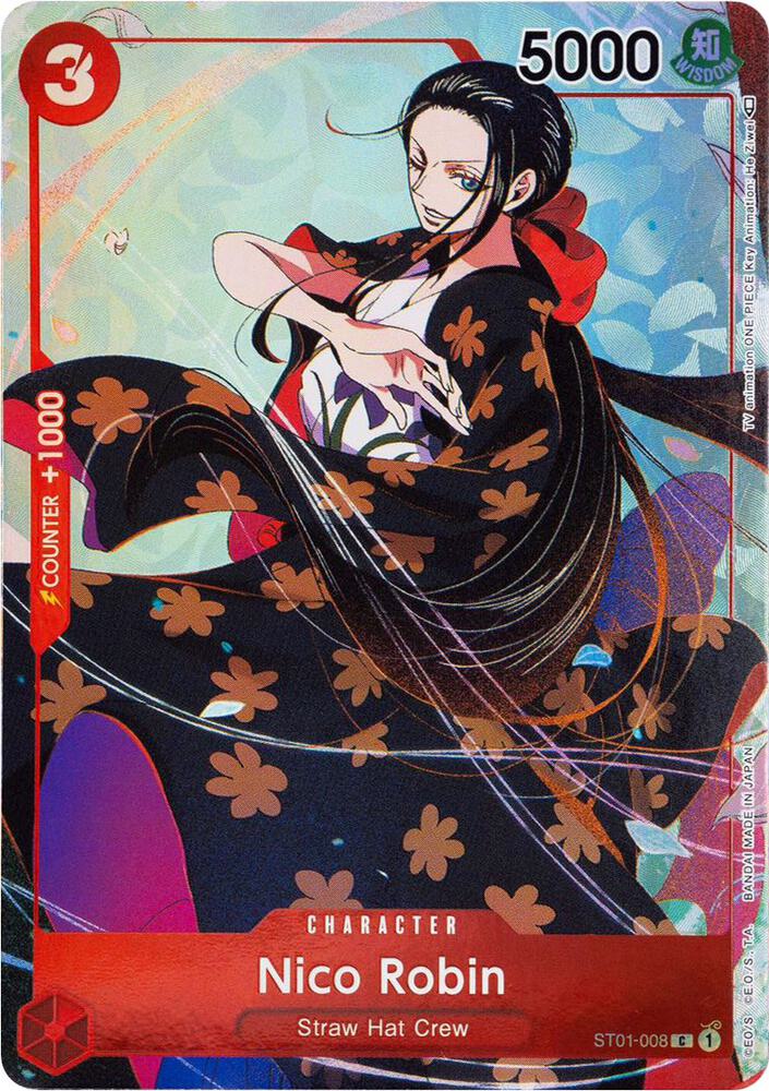 Nico Robin (Gift Collection 2023) C One Piece Promotion Cards ST01-008 NM (Back)