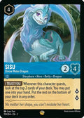 Sisu - Divine Water Dragon Legendary Rise of the Floodborn 159/204 NM (Back)