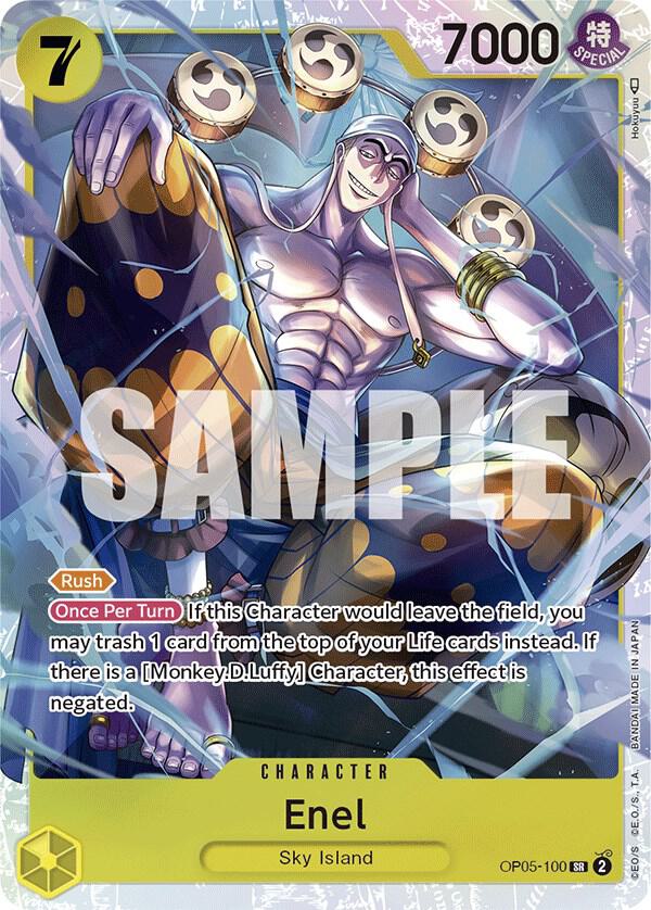 Enel (100) SR Awakening of the New Era OP05-100 NM (Back)