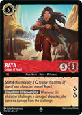 Raya - Leader of Heart Super Rare Rise of the Floodborn 123/204 NM (Back)