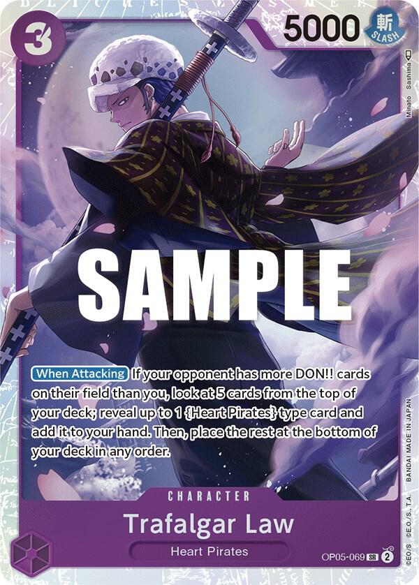 Trafalgar Law SR Awakening of the New Era OP05-069 NM (Back)