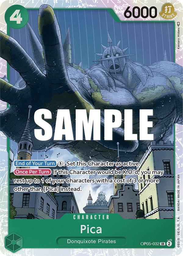 Pica SR Awakening of the New Era OP05-032 NM (Back)