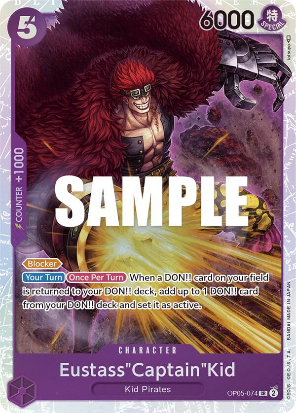 Eustass"Captain"Kid SR Awakening of the New Era OP05-074 NM (Back)