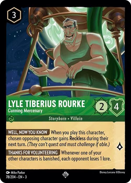 Lyle Tiberius Rourke - Cunning Mercenary Super Rare Into the Inklands 78/204 NM (Back)