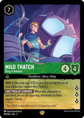 Milo Thatch - King of Atlantis Legendary Into the Inklands 80/204 NM (Back)