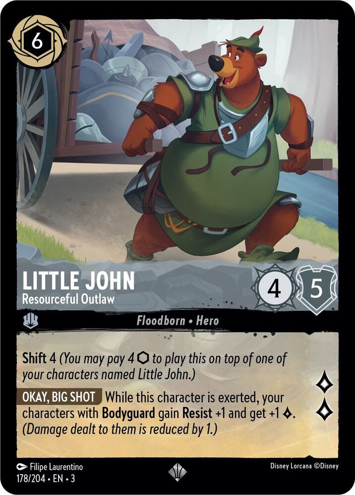 Little John - Resourceful Outlaw Super Rare Into the Inklands 178/204 NM (Back)