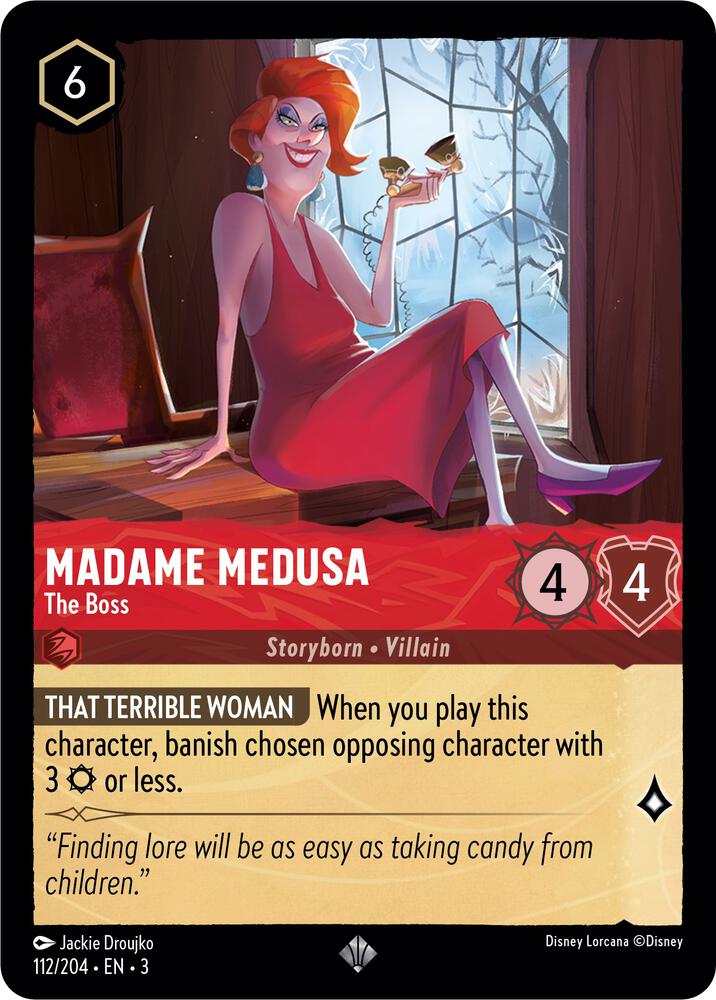 Madame Medusa - The Boss Super Rare Into the Inklands 112/204 NM (Back)