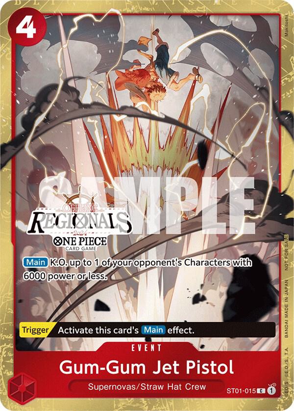 Gum-Gum Jet Pistol (Offline Regional 2024) [Participant] C One Piece Promotion Cards ST01-015 NM (Back)