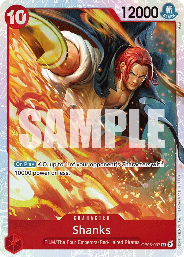 Shanks SR Wings of the Captain OP06-007 NM (Back)