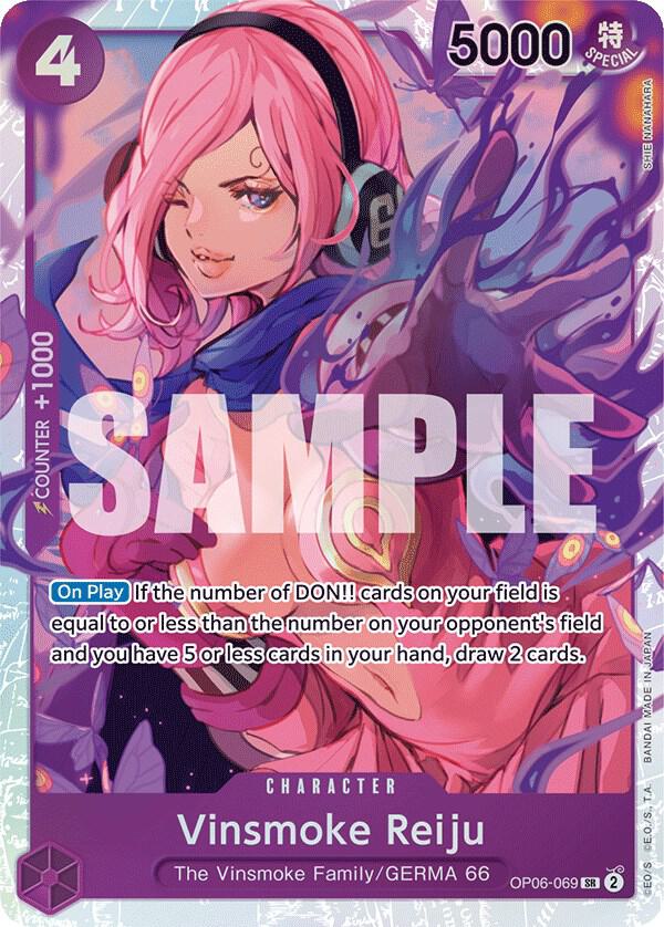 Vinsmoke Reiju SR Wings of the Captain OP06-069 NM (Back)