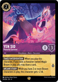 Yen Sid - Powerful Sorcerer Legendary Ursula's Return 59/204 NM (Back)