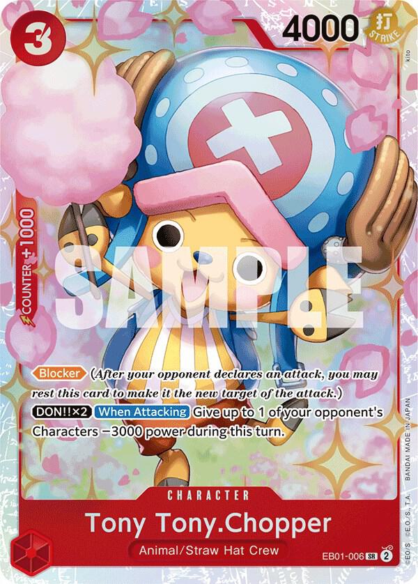 Tony Tony.Chopper SR Extra Booster: Memorial Collection EB01-006 NM (Back)