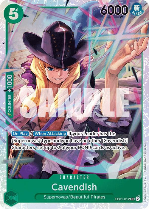 Cavendish SR Extra Booster: Memorial Collection EB01-012 NM (Back)