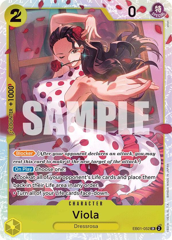 Viola SR Extra Booster: Memorial Collection EB01-052 NM (Back)