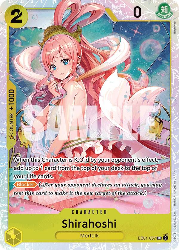 Shirahoshi SR Extra Booster: Memorial Collection EB01-057 NM (Back)