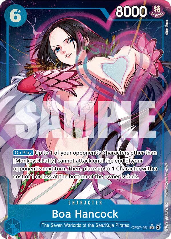 Boa Hancock (051) (Parallel) SR 500 Years in the Future OP07-051 NM (Back)
