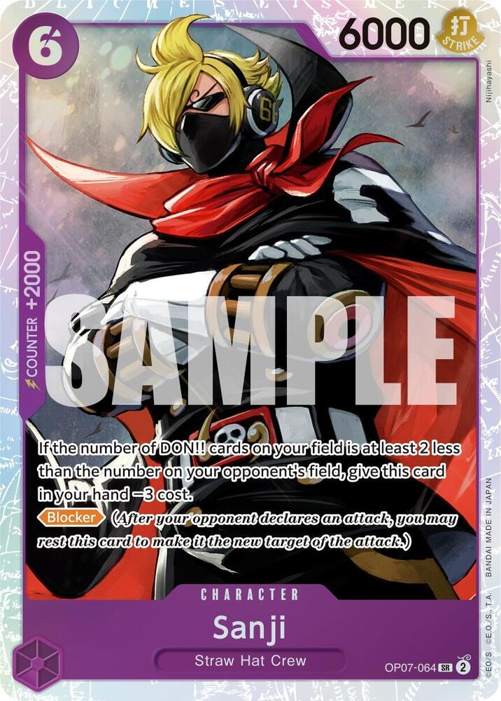 Sanji SR 500 Years in the Future OP07-064 NM (Back)