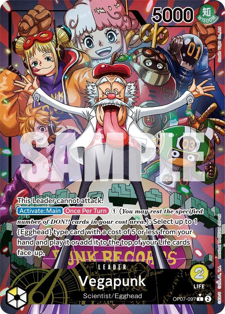 Vegapunk (Parallel) L 500 Years in the Future OP07-097 NM (Back)