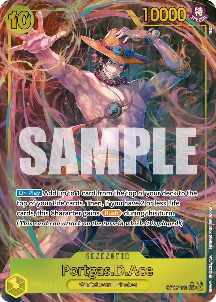 Portgas.D.Ace (119) (Parallel) SEC 500 Years in the Future OP07-119 NM (Back)