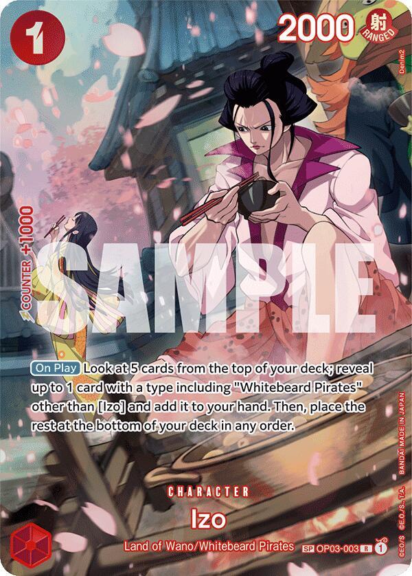 Izo (SP) R 500 Years in the Future OP03-003 NM (Back)