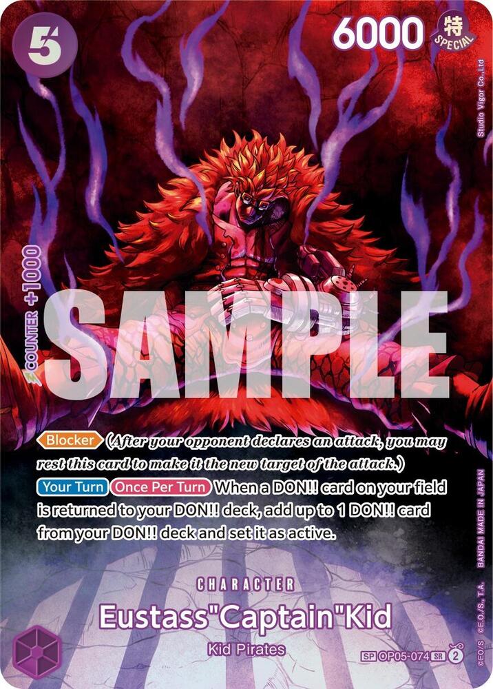 Eustass"Captain"Kid (SP) SR 500 Years in the Future OP05-074 NM (Back)
