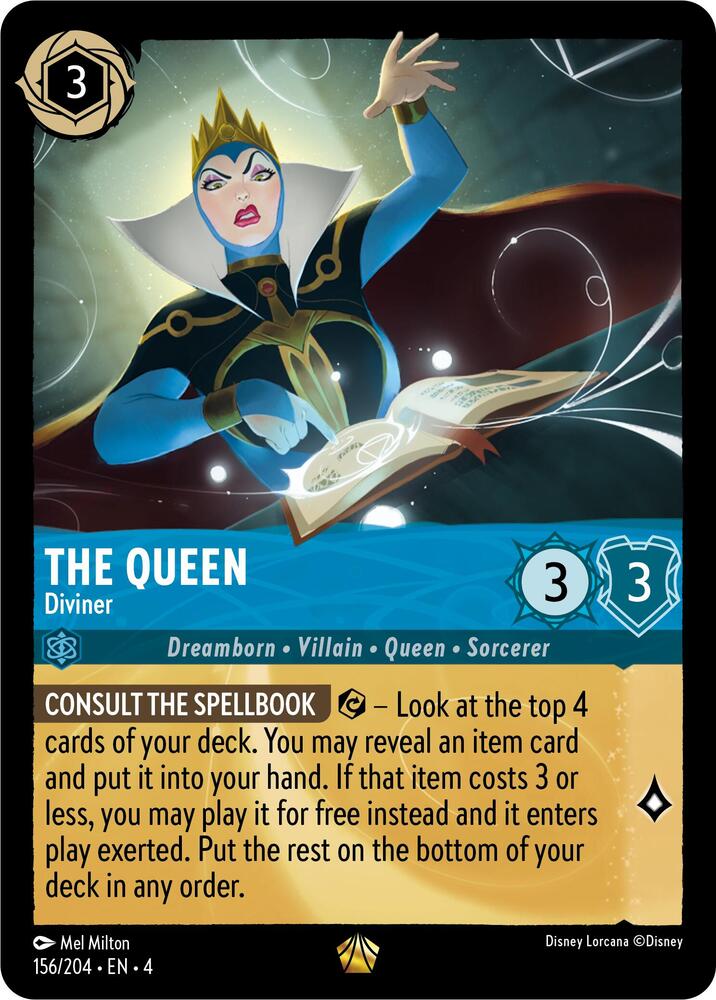 The Queen - Diviner Legendary Ursula's Return 156/204 NM (Back)