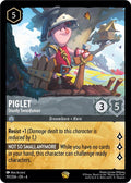 Piglet - Sturdy Swordsman Legendary Ursula's Return 191/204 NM (Back)
