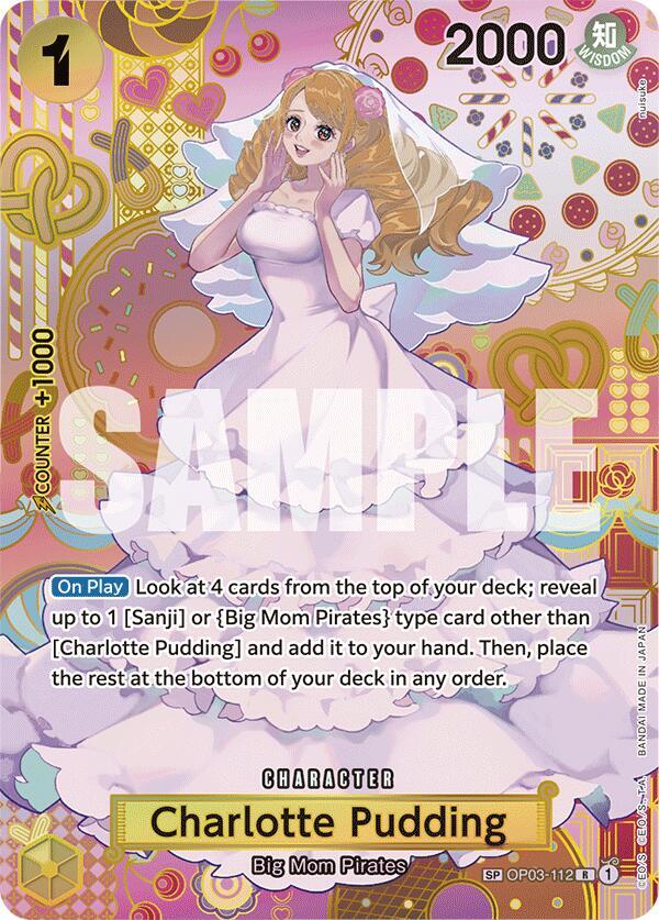 Charlotte Pudding (SP) R Two Legends OP03-112 NM (Back)
