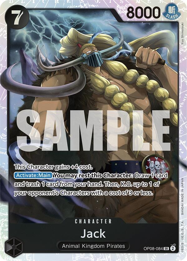 Jack SR Two Legends OP08-084 NM (Back)