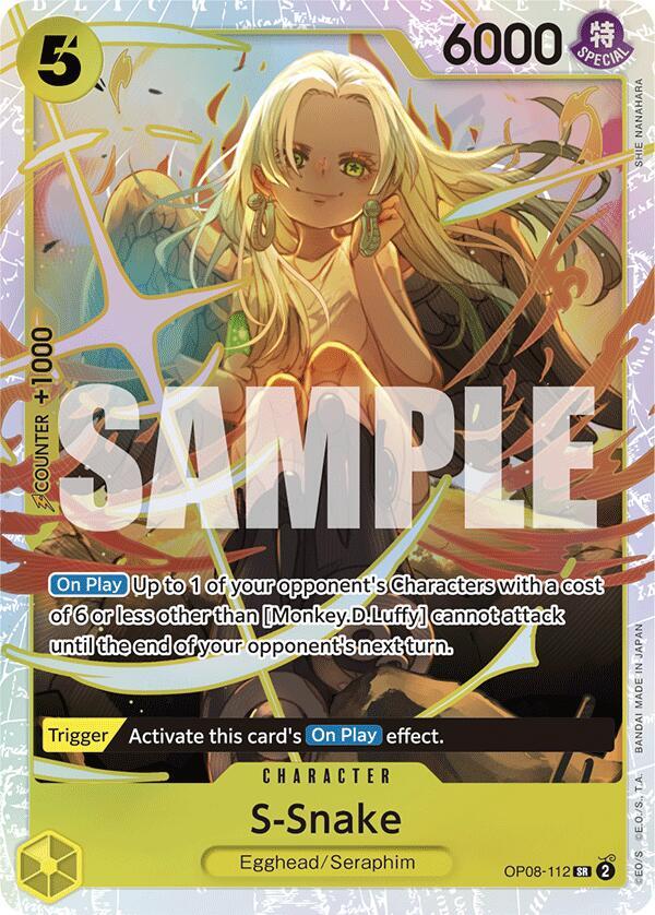 S-Snake SR Two Legends OP08-112 NM (Back)