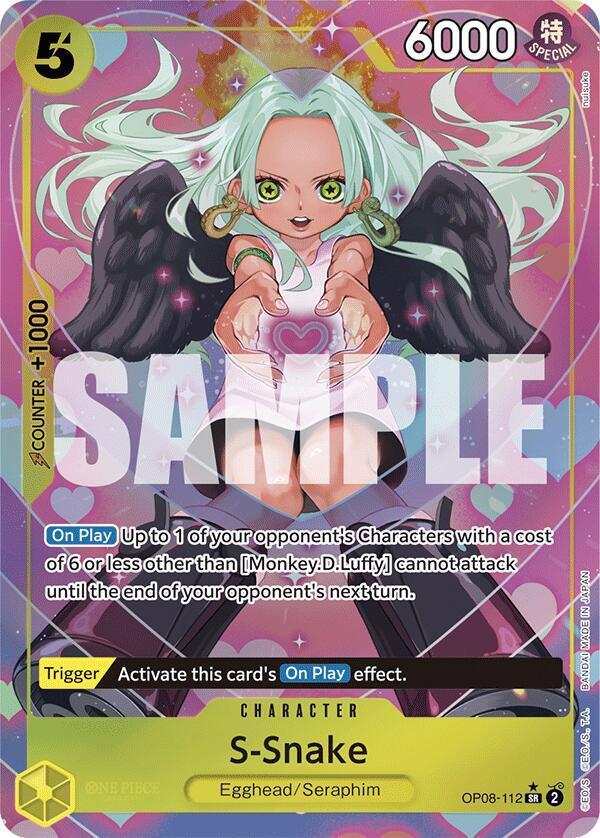 S-Snake (Parallel) SR Two Legends OP08-112 NM (Back)