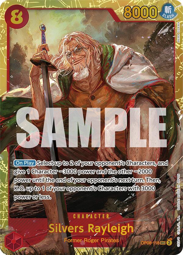 Silvers Rayleigh SEC Two Legends OP08-118 NM (Back)