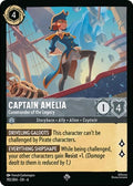 Captain Amelia - Commander of the Legacy Super Rare Azurite Sea 192/204 NM (Back)