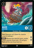 Alice - Savvy Sailor Super Rare Azurite Sea 161/204 NM (Back)