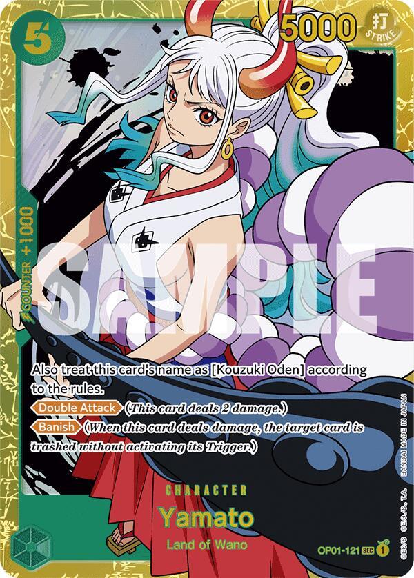 Yamato (Reprint) SEC Premium Booster -The Best- OP01-121 NM (Back)