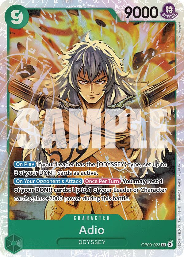 Adio SR Emperors in the New World OP09-023 NM (Back)