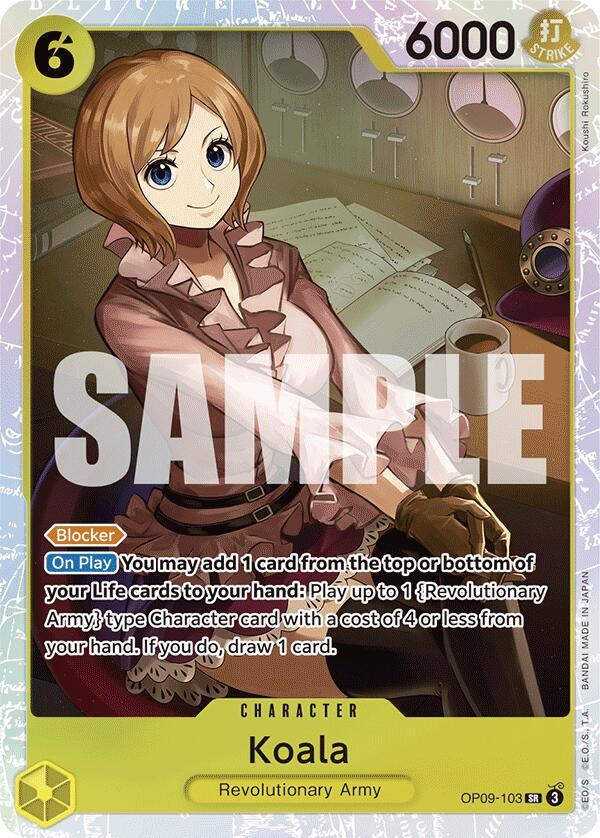 Koala SR Emperors in the New World OP09-103 NM (Back)